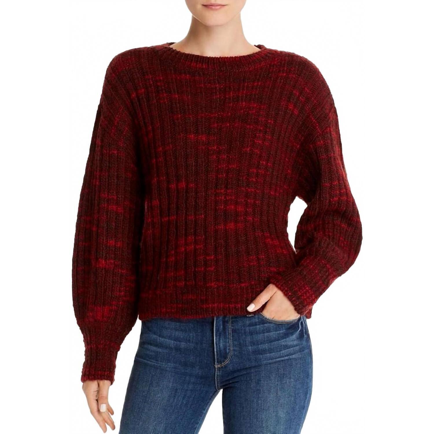 New Parker Caims Marled Sweater In Ruby Multi